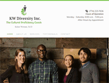 Tablet Screenshot of kwdiversityinc.com